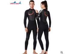 DIVE&SAIL新款中国风潜水服1.5mm保暖潜水衣连体长袖冲浪水母泳衣图3