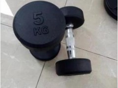 健身哑铃 商用铸铁包胶哑铃 健身房用固定哑铃健身器材图3