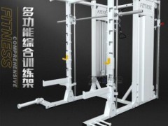 健身房专用器材小飞鸟龙门架史密斯深蹲架双站位多功能综合训练器图3