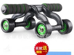 多功能蛙式四轮健腹轮腹肌轮滚轮家用运动健身器材（四轮）图2