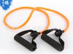 健身器材用品一字拉力器 尼龙TPR泡棉 拉力器拉力管弹力绳图2