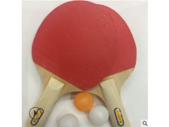 儿童乒乓球拍双拍2只装兵乓球拍初学者学生乒乓球套装高弹性图2