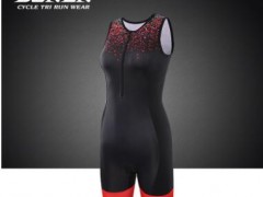 DONEN达恩 夏季铁三服女无袖铁人三项连体服游泳跑步自行车骑行服图1