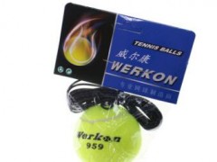 批发WERKON959威尔康训练网球 带绳新型耐用皮筋训练球高回弹图2