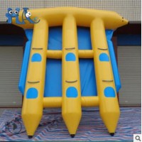 广州气模大型充气玩具香蕉船飞鱼 魔鬼鱼跷跷板陀螺滑水器冲浪