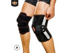 厂家直销双钢板护膝OK布可调节护膝强力支撑复健运动护膝护髌骨