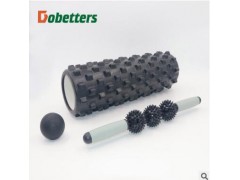 空心狼牙形瑜伽柱按摩棒筋膜球套装空心泡沫轴平衡棒普拉提瑜珈轴图3