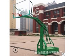 供应室外标准篮球架 户外成人篮球架 移动式平箱仿液压篮球架批发图2