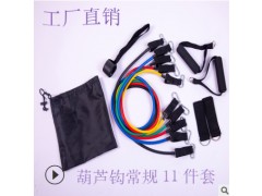 厂家直销健身11件套拉力绳多功能门上拉力器材力量训练套装图3