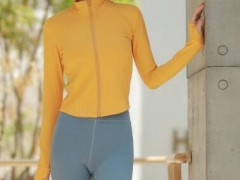 奕芙宜 速干运动拉链长袖外套女上衣 瑜伽服跑步训练健身服女紧身图2