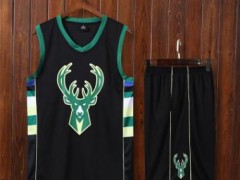 雄鹿篮球服套装男篮球衣篮球队服两侧有口袋L-5XL图1