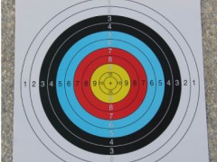 厂家直销40*40 全环靶纸弓箭练习箭靶靶纸初学者景点体验射箭靶纸图3