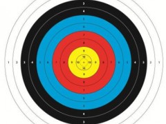 源头厂家80半环靶纸射箭练习靶纸加厚120克铜版纸一手货源图3