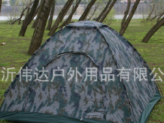 厂家直销双人、四人单层户外数码迷彩帐篷 野外露营 车载自驾旅行图2