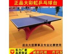 室内大彩虹乒乓球台标准比赛乒乓球桌高密度纤维板乒乓球案子厂家图3