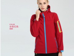 批发新款户外男女软壳衣防风防水保暖单层冲锋衣现货光板可印logo图1
