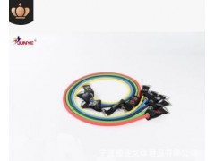 150磅车标款拉力绳锻炼健身阻力带11件套拉力器健身套装弹力带图2