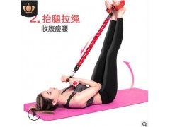 拉力绳套装脚蹬拉力器乳胶防断款拉力器拉力绳多功能四管拉力器图2