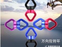 户外攀岩影视威亚绳索8字360°旋转连接器 空中瑜伽万向旋转吊环图2