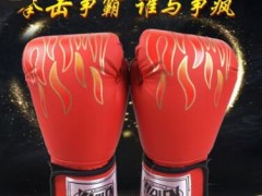 厂家供应成人儿童拳击手套散打泰拳火焰卡通拳套 散打拳击手套图2