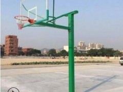 学校体育场圆管篮球架 户外成人学生比赛固定式标准篮球架批发图2