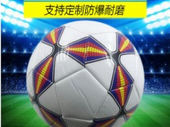 厂家直销5号中小学生青少年成人训练专用耐磨PVC2.7机缝比赛足球图2