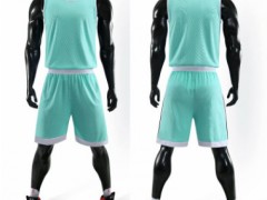 新款男篮球服套装定制 透气学生训练篮球衣球衣团队印号印字图3
