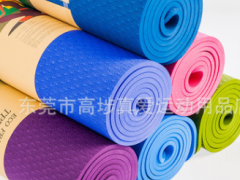 批发环保无味8mm初学者防滑加厚TPE瑜伽垫一件代发yoga mat瑜伽垫图2