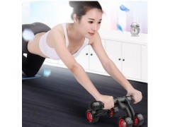 欧爵直销现货蛙式四轮超韧塑料体育家用器材男女初学者扩肌卷腹轮图2
