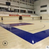 厂家供应C级枫桦木运动木地板22mm篮球场运动体育馆实木地板定制