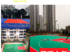 厂家直销悬浮地板拆装室外篮球场幼儿园防滑地垫图2