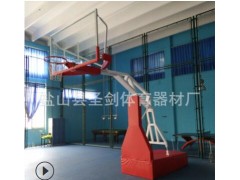 体育器材厂家供应 篮球架 标准 电动液压篮球架 箱式折叠蓝球架图2
