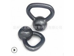 定州烤漆壶铃批发实心铸铁足重烤漆壶铃生产源头出口厂家图2