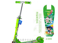 盛世滑行厂家直销批发 儿童铁三轮滑板车加厚减震PVC闪光轮JM-819图3