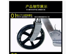 盛世滑行厂家直销批发全铝成人滑板车 pu大轮可折叠城市代步车899图1