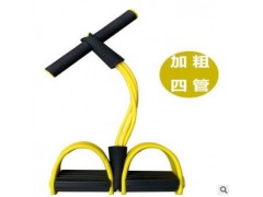 脚蹬拉力器仰卧起坐卷腹健身辅助器材瑜伽用品家用瘦腰脚踏弹力绳图2