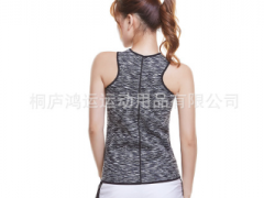 女士暴汗美体束身衣橡胶收腹束腰上衣 运动塑形上衣图3