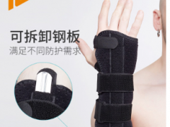 厂家批发户外运动护腕钢板护手掌手托固定防护可拆卸调节护腕护具图3