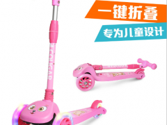 美洲狮三轮闪光儿童滑板车男女3-6-11岁小孩踏板车宝宝扭扭车玩具图3