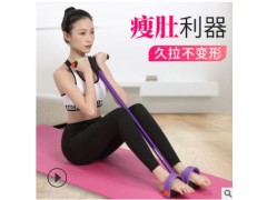 脚蹬拉力器减肥神器仰卧起坐辅助健身瑜伽器材家用多功能高弹力绳图2