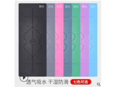 PU天然橡胶瑜伽垫体位线吸汗防滑土豪垫健身垫男女瑜伽馆专用图3