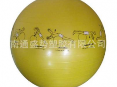 供应65cm画白 防爆球 健身球 瑜伽球 双色球 平衡球 云彩球图3