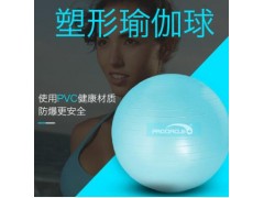PVC瑜伽球65cm加厚防爆初学者平衡防滑磨砂普拉提健身球一件代发
