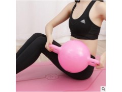 健身瑜珈平底水壶铃 双耳柄注水运动器材普拉提瑜伽塑形哑铃厂家图2