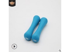 现货骨头型浸塑哑铃女士瘦手臂家用包胶哑铃专业运动员健身器材图2