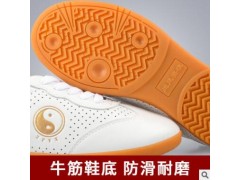 追风英雄太极鞋女夏季牛筋软底头层牛皮透气练功鞋男武术太极拳鞋图2