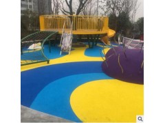 户外小区造型塑胶场地游乐场EPDM塑胶颗粒场地铺设图2