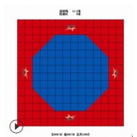 金牛专业高密度散打训练跆拳道垫子大型比赛专用八角形跆拳道道垫