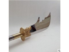 新款关公刀春秋大刀不锈钢十八般武器长兵器青龙偃月刀未开刃图3