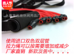 新款拉力器健身套装乳胶管弹力绳 家用健身器材训练弹力带弹力器图3